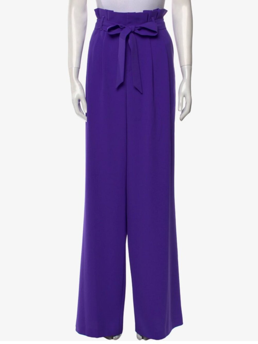 Purple Alice + Olivia Paperbag Waist Wide Leg Pants size 14